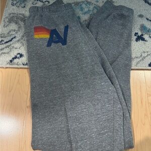 Aviator Nation Gray Logo Sweatpants Size Small